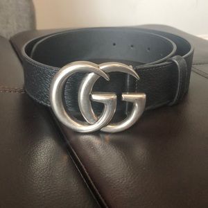 Silver Gucci Belt size 75